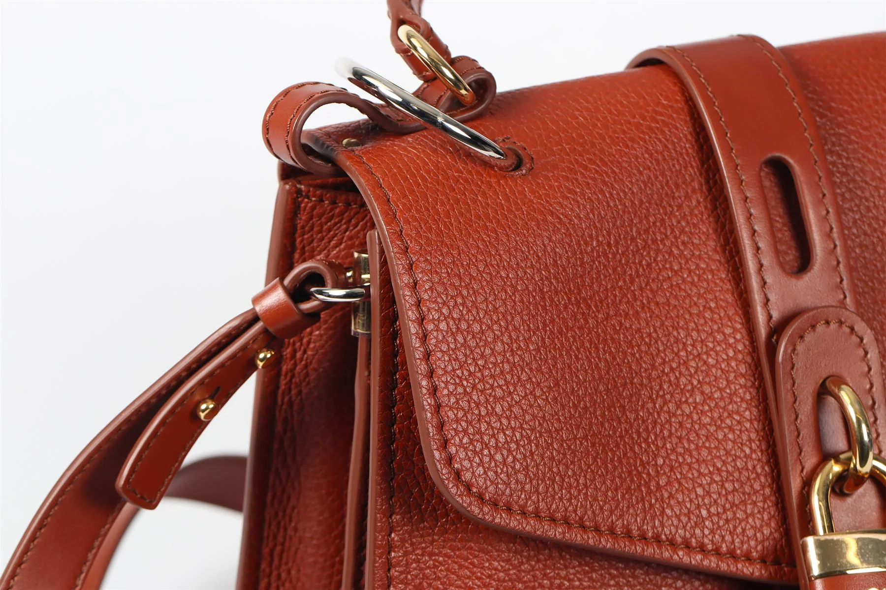 CHLOÉ ABY LEATHER SHOULDER BAG - Image 9