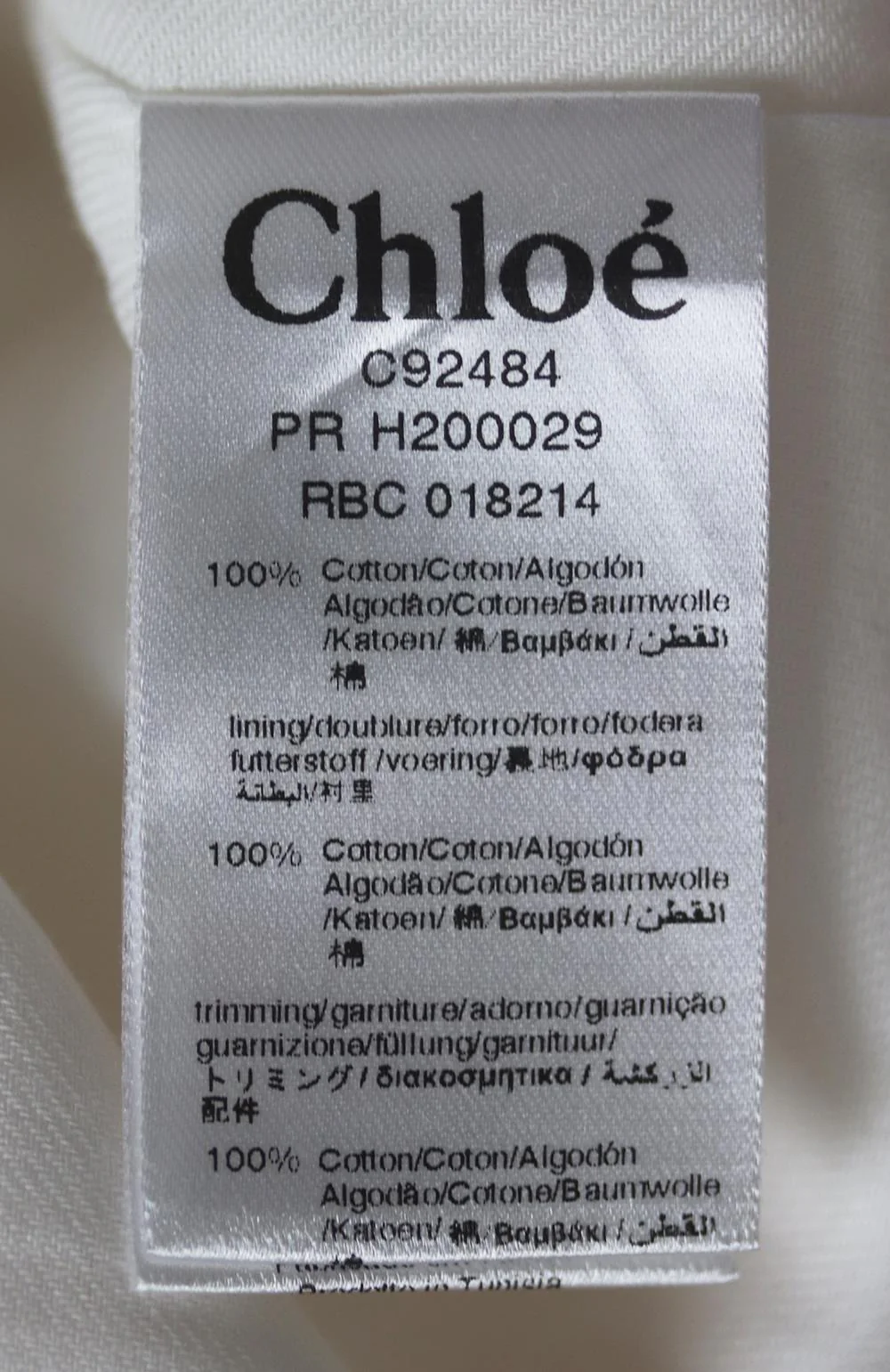 CHLOÉ BABY GIRLS TOILE DE JOUY COTTON DRESS 3 MONTHS - Image 5