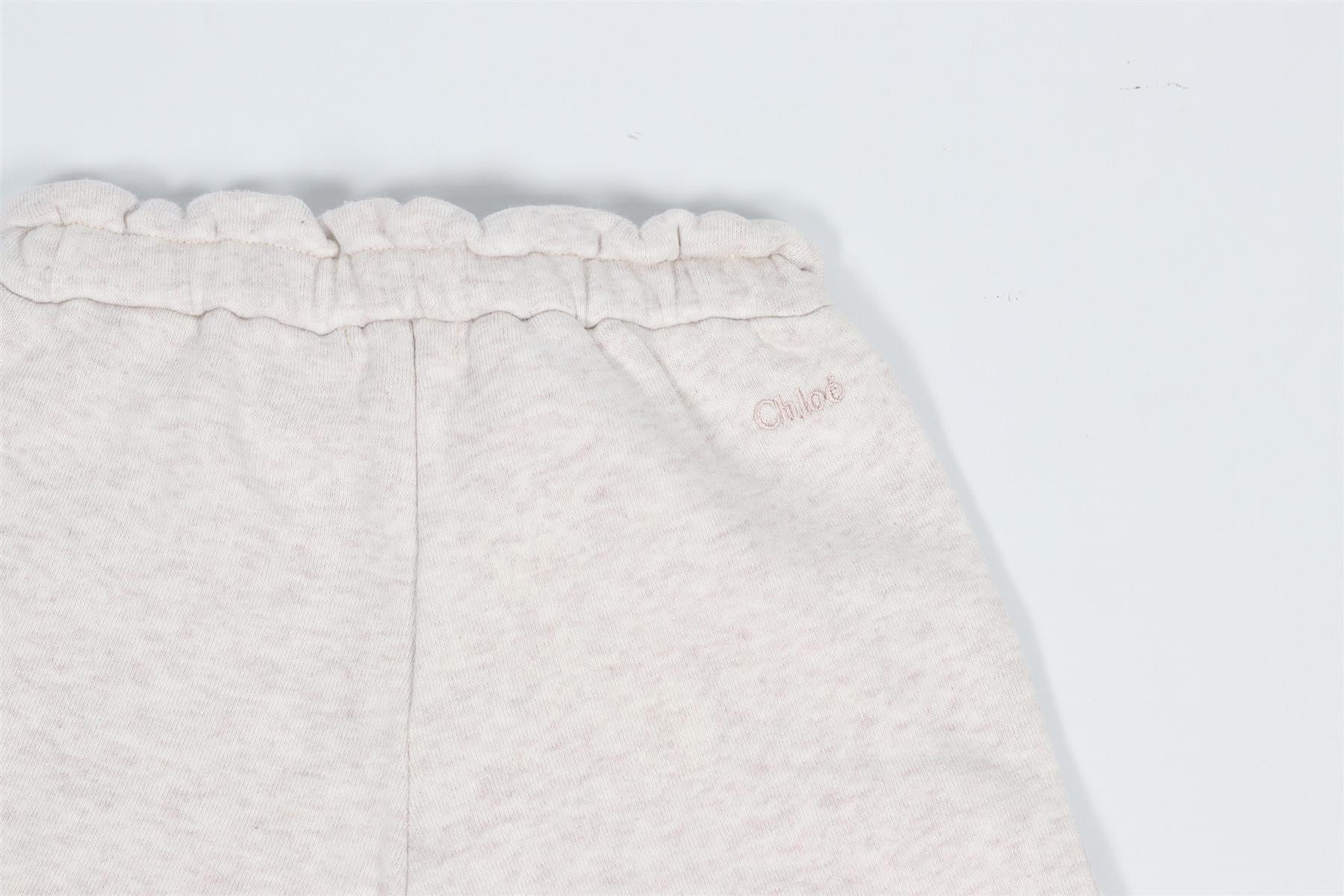 CHLOÉ  BEIGE BABY GIRLS COTTON PANTS 18 MONTHS - Image 5
