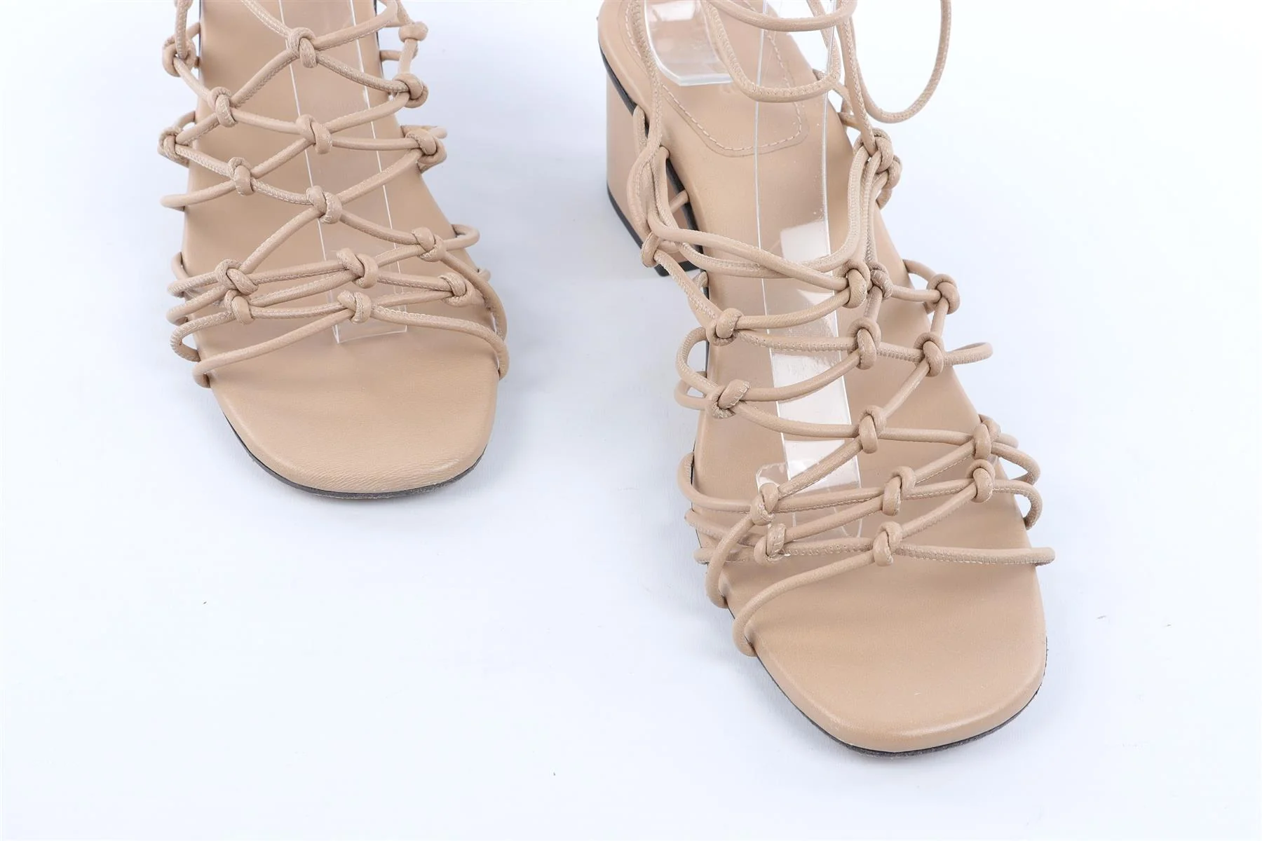 CHLOÉ BEIGE LEATHER SANDALS EU 38.5 UK 5.5 US 8.5 - Image 5