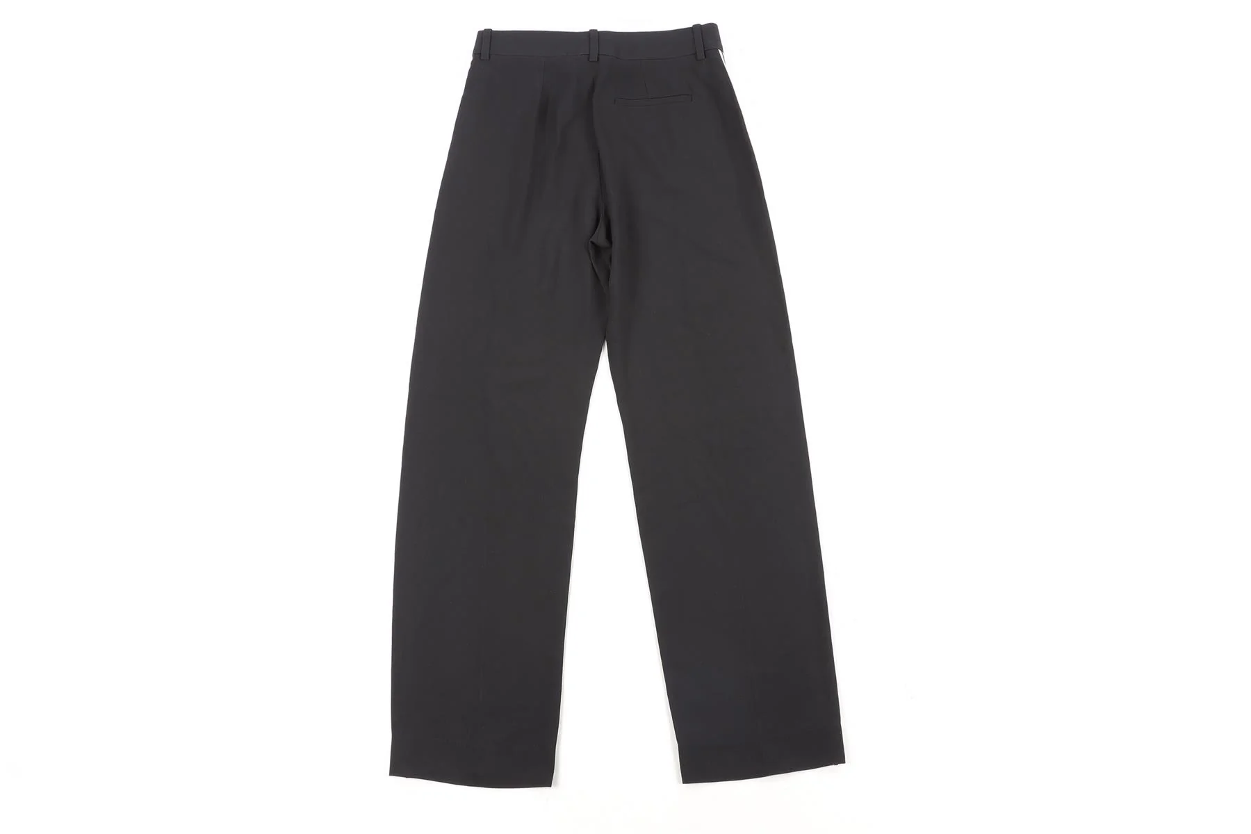 CHLOÉ BLACK CREPE STRAIGHT LEG PANTS FR 36 UK 8 - Image 4
