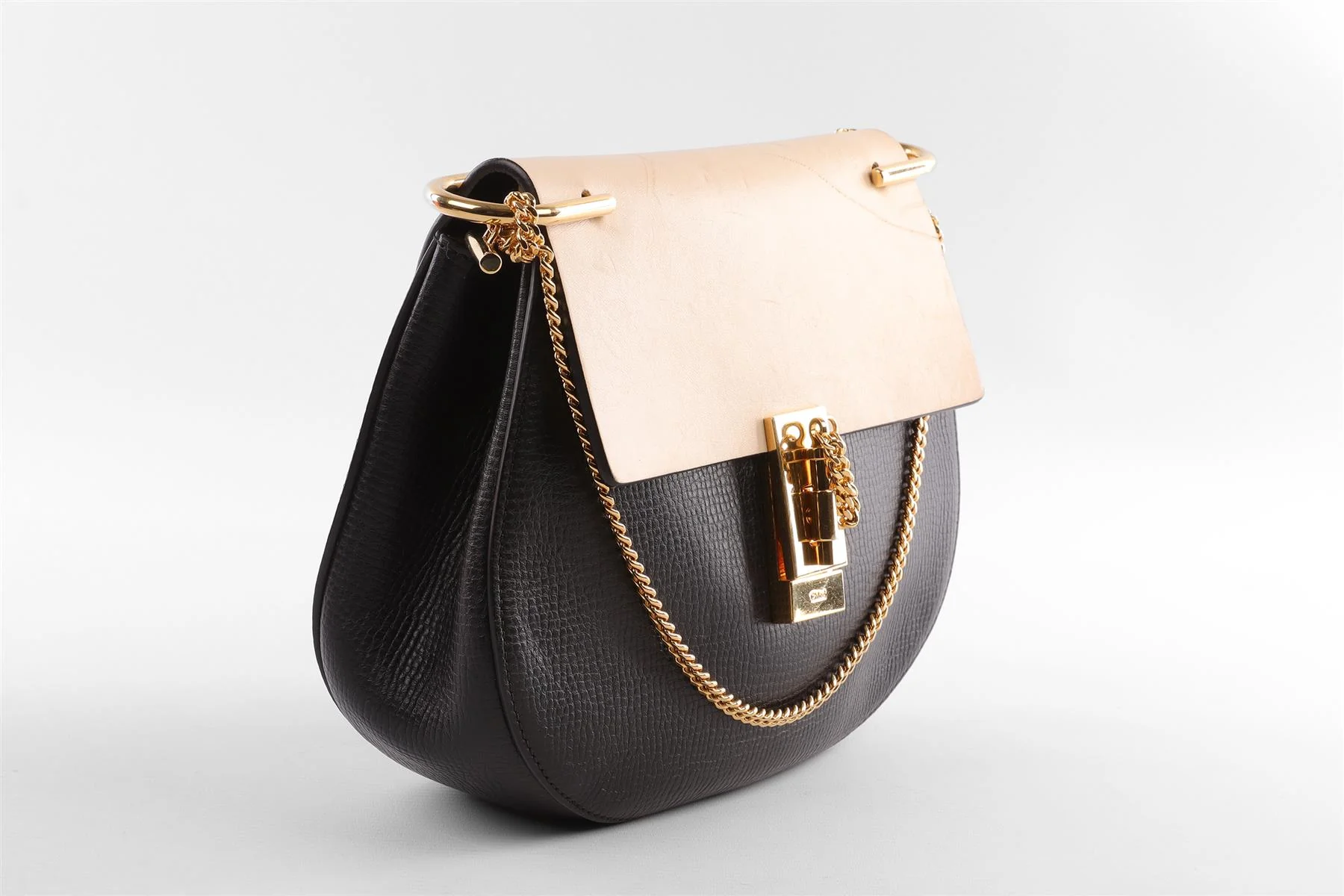 CHLOÉ BLACK DREW MEDIUM LEATHER SHOULDER BAG - Image 4