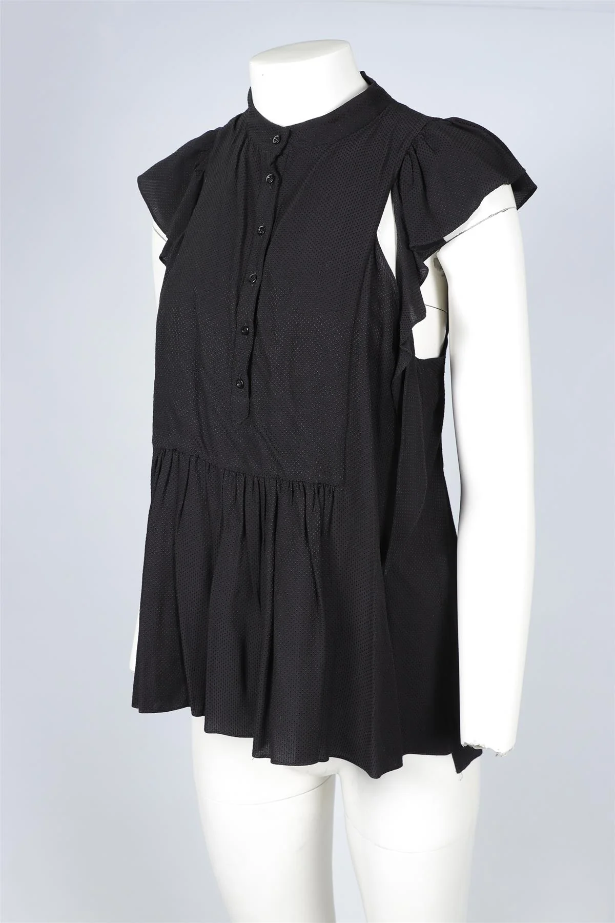 CHLOÉ BLACK SILK TOP LARGE - Image 3