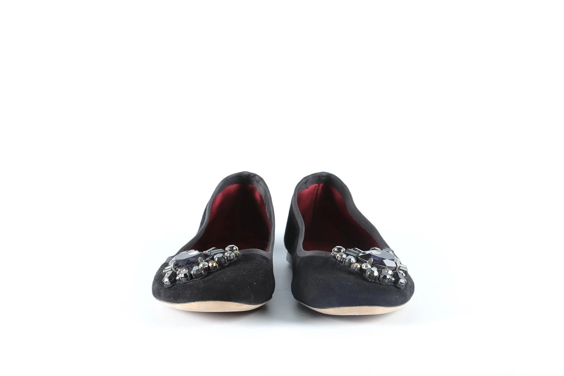 CHLOÉ BLACK SUEDE BALLET FLATS EU 39 UK 6 US 9 - Image 3