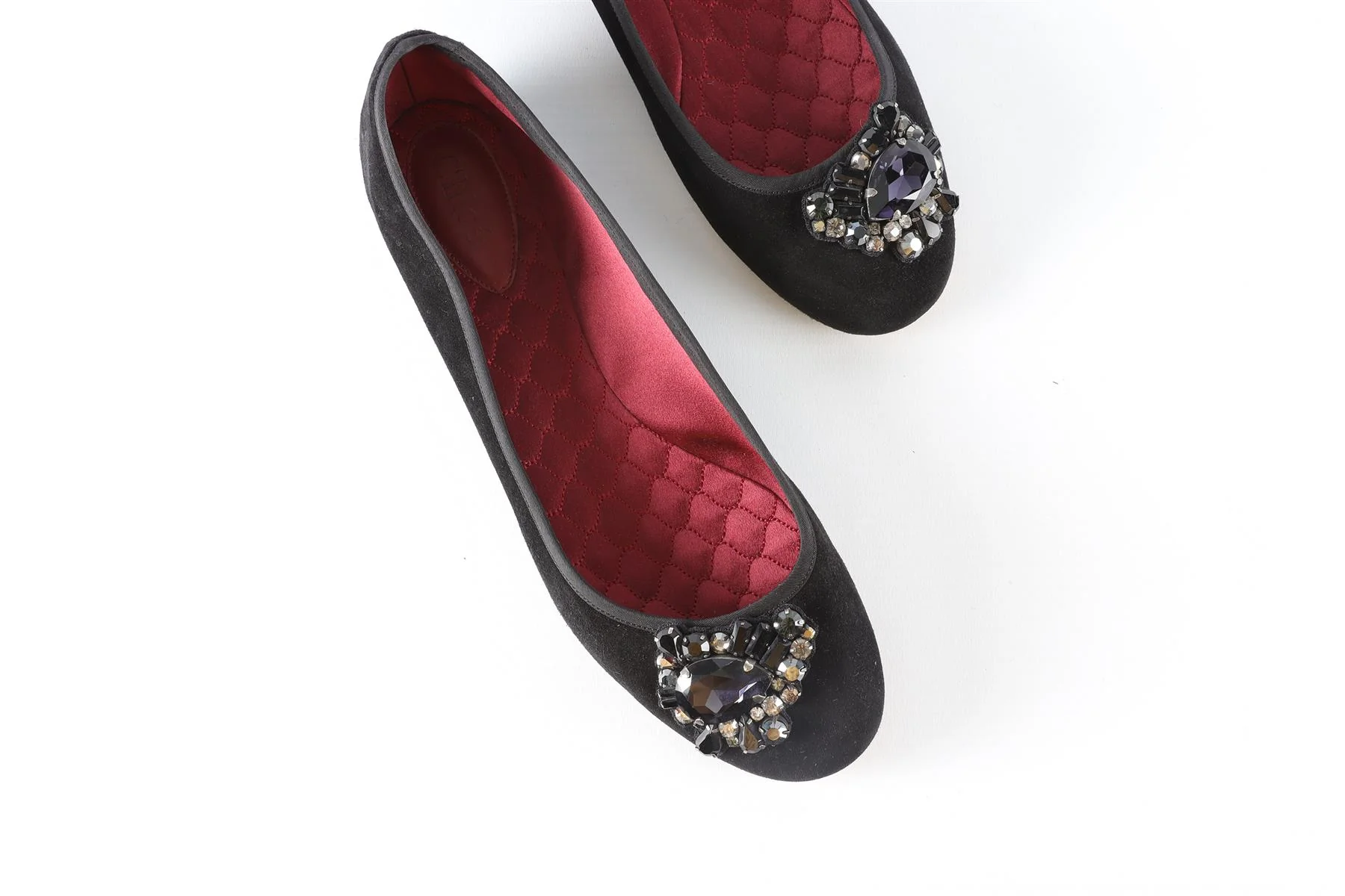 CHLOÉ BLACK SUEDE BALLET FLATS EU 39 UK 6 US 9 - Image 4
