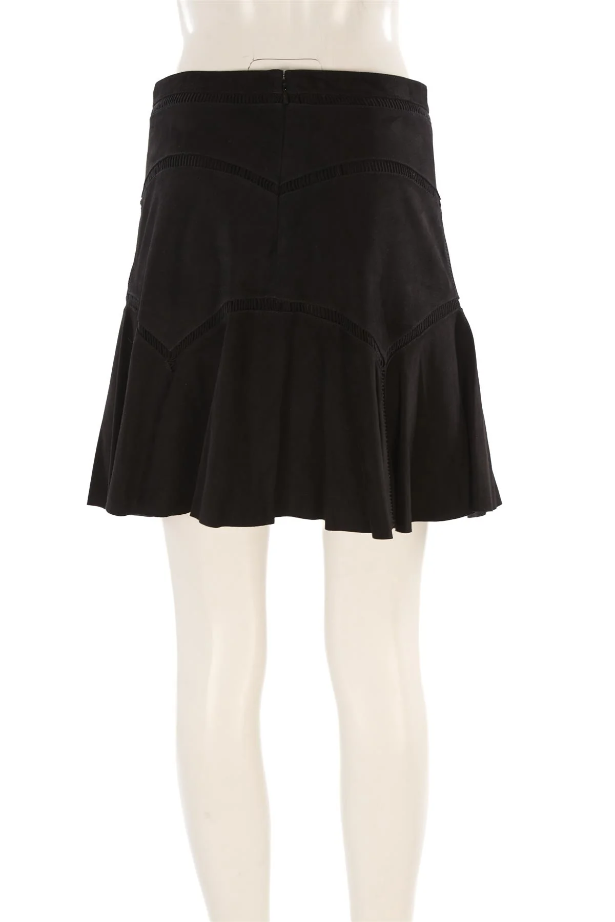CHLOÉ BLACK SUEDE MINI SKIRT FR 38 UK 10 - Image 4