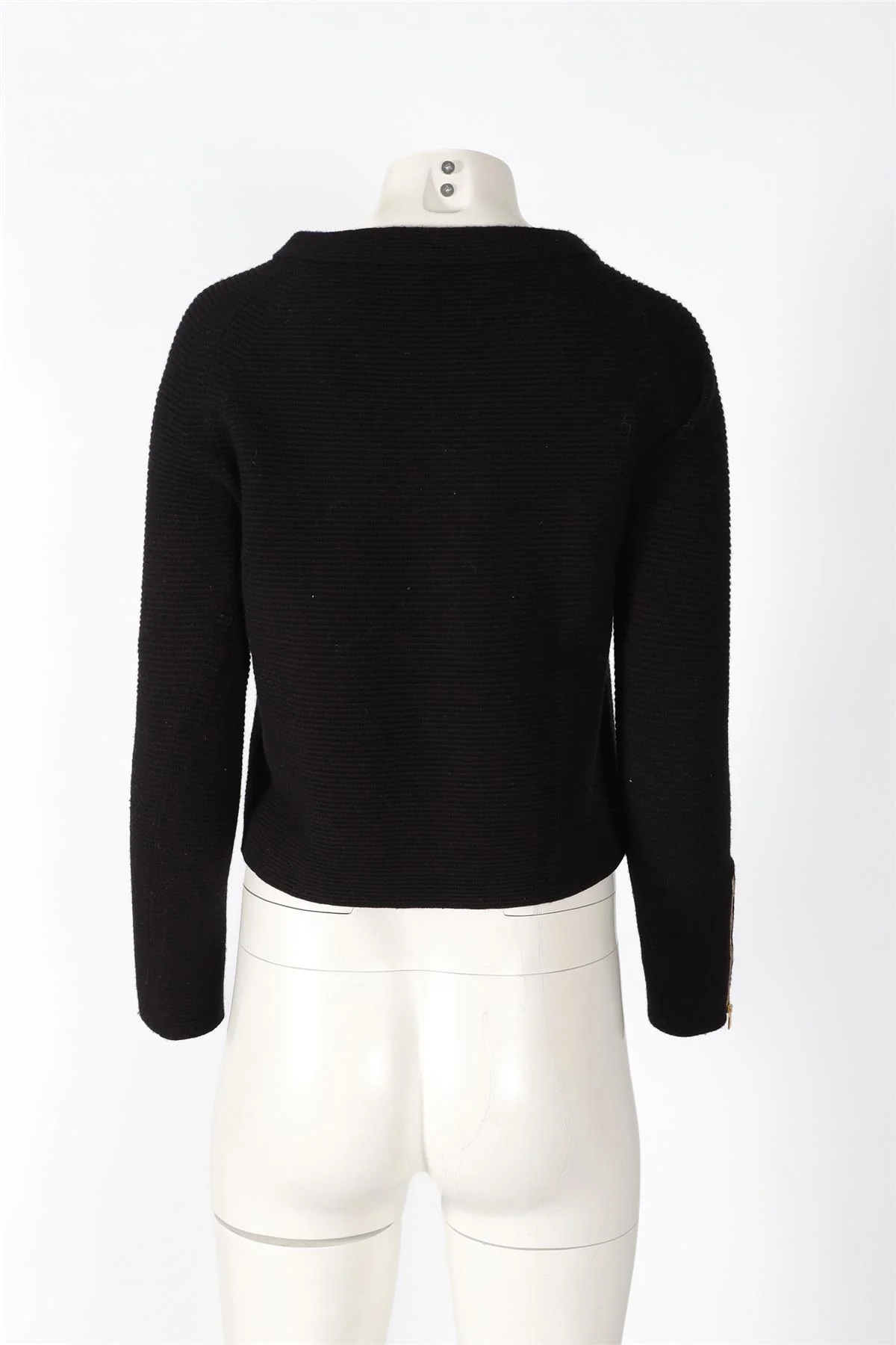CHLOÉ BLACK WOOL SWEATER XSMALL - Image 4
