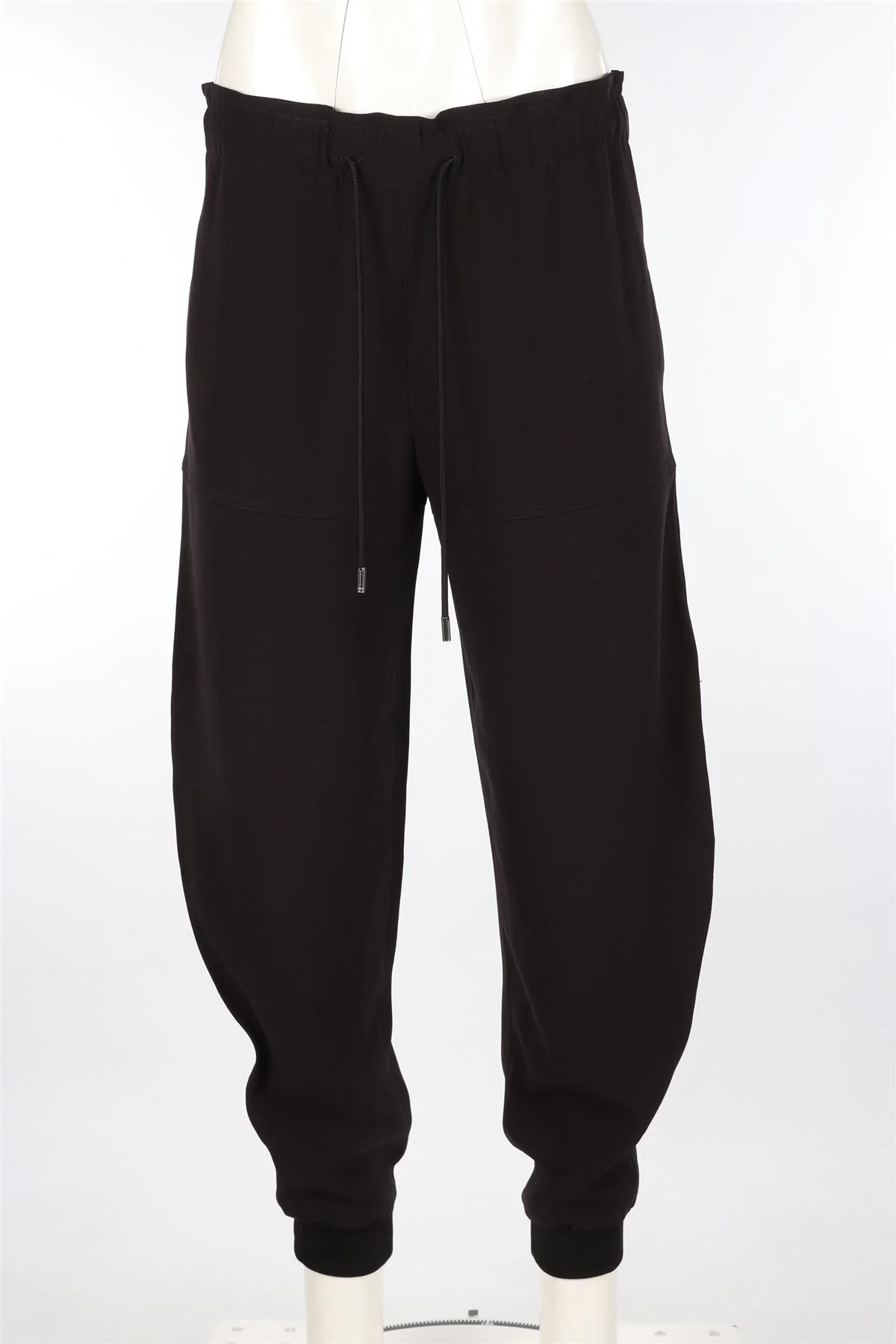 CHLOÉ BLACK WOVEN TAPERED PANTS FR 36 UK 8 - Image 2