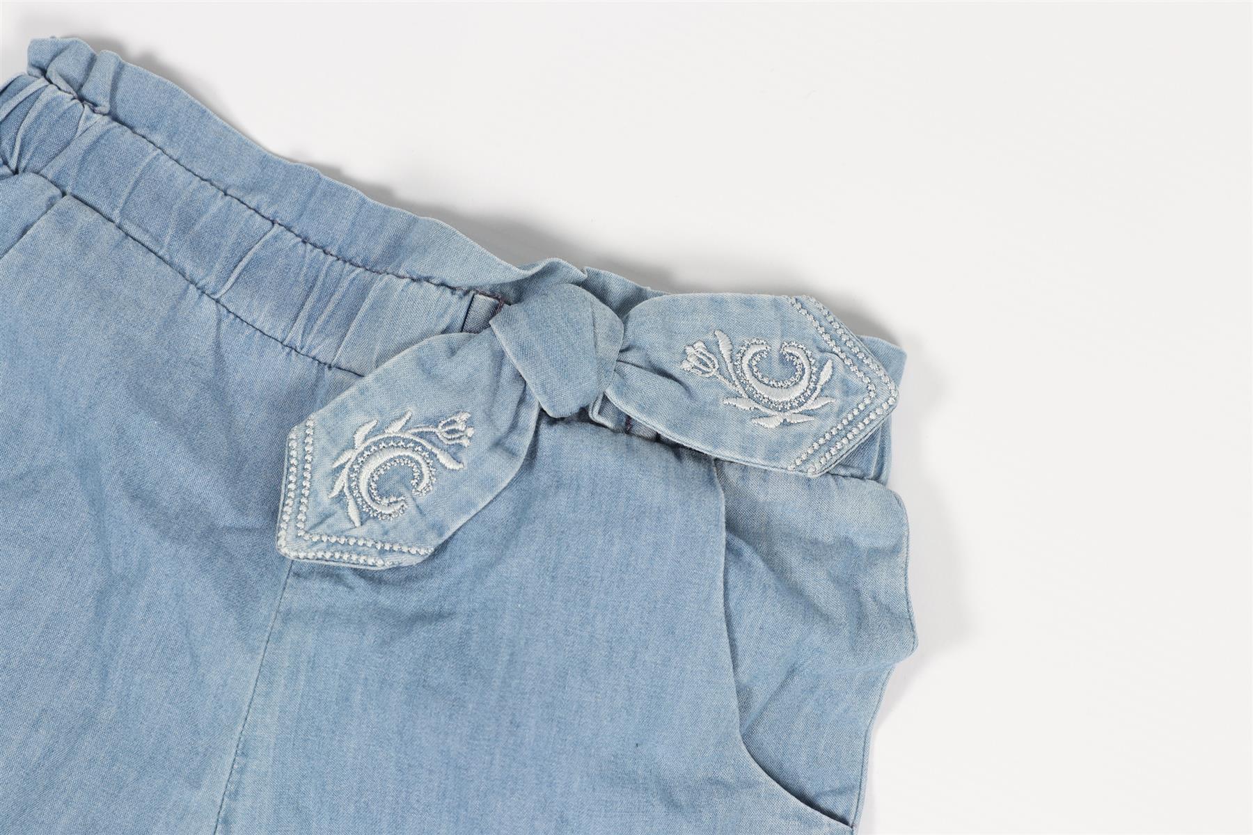 CHLOÉ BLUE BABY GIRLS COTTON PANTS 18 MONTHS - Image 3