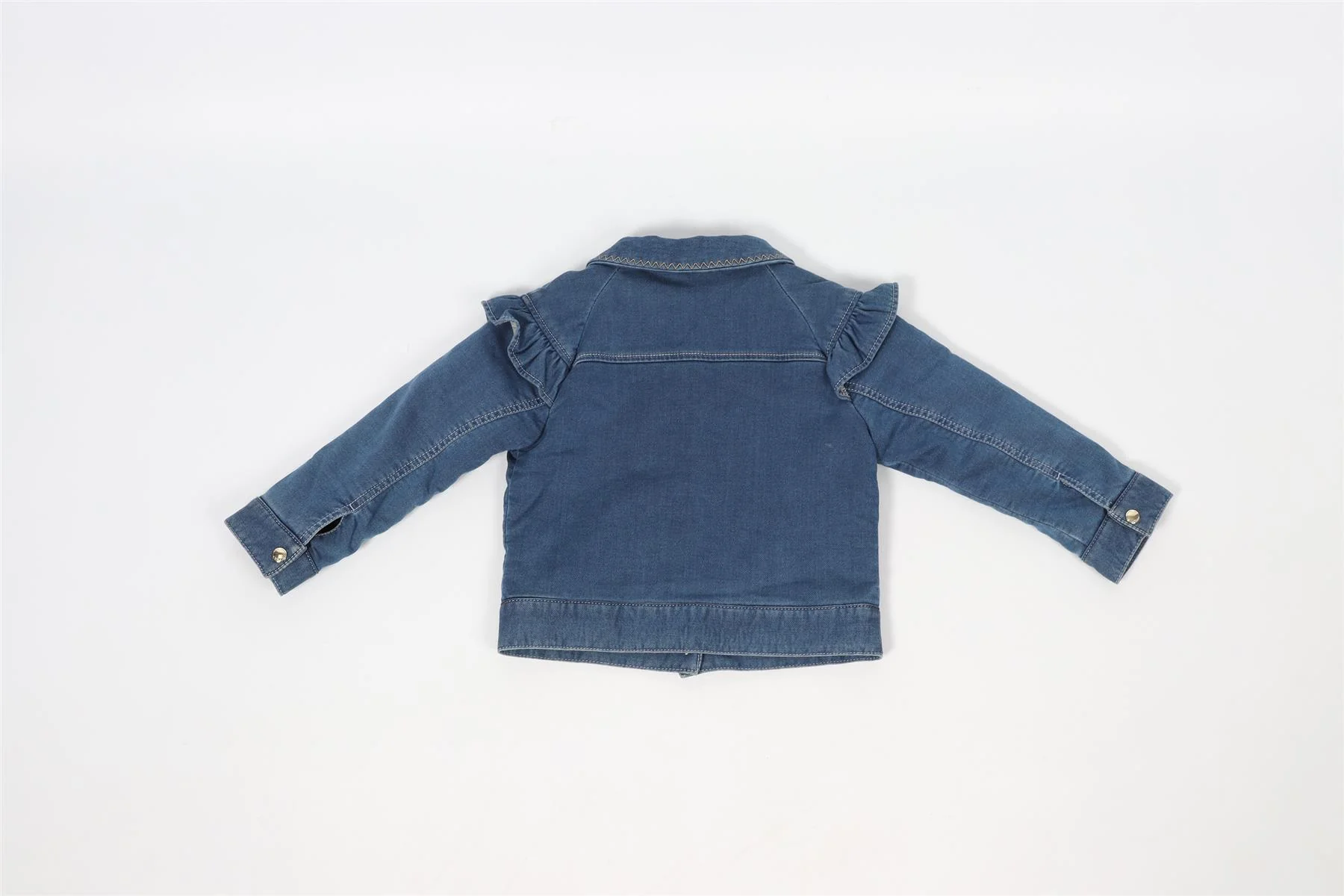CHLOÉ BLUE KIDS GIRLS DENIM JACKET 2 YEARS - Image 4