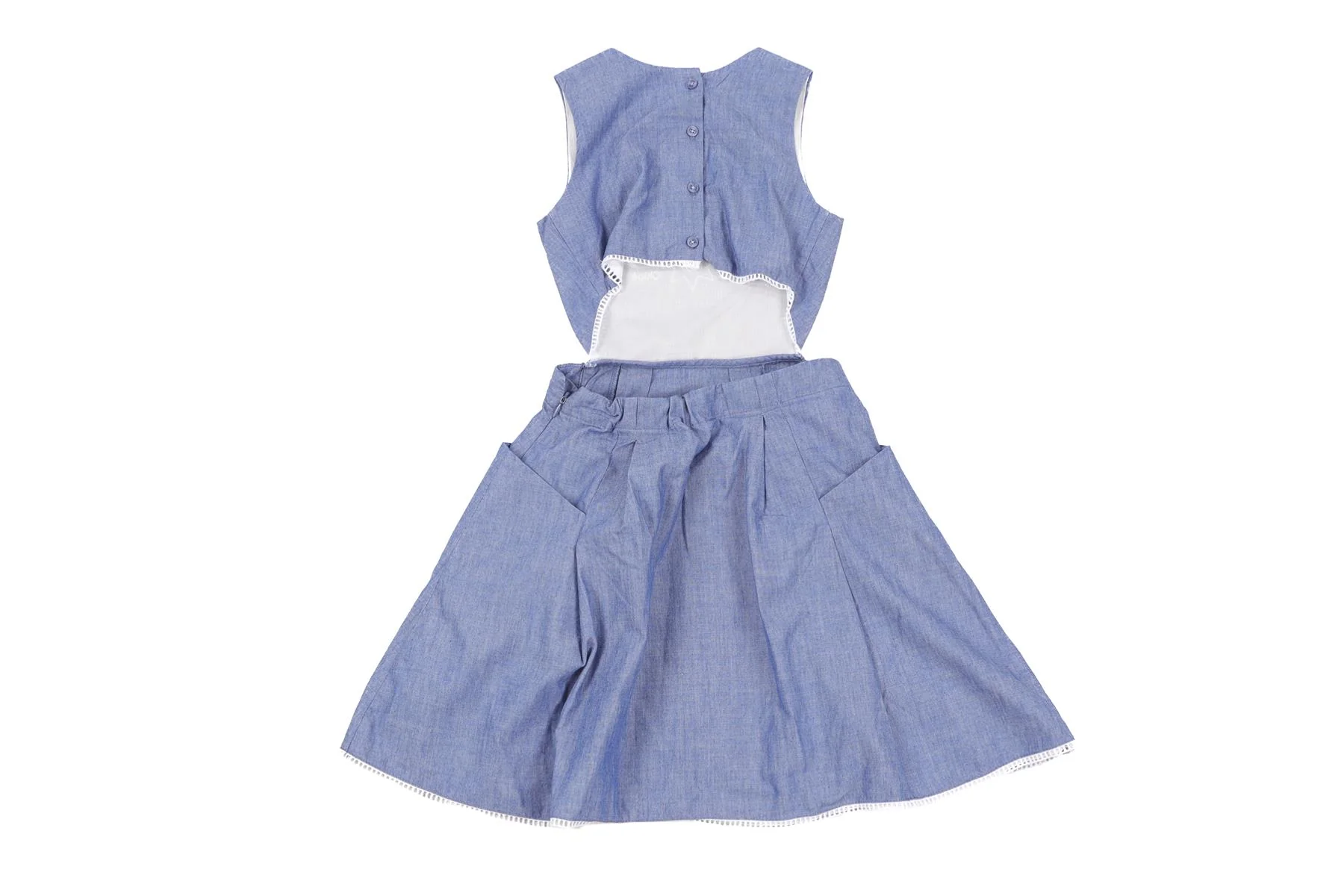 CHLOÉ BLUE KIDS GIRLS DRESS 8 YEARS - Image 4