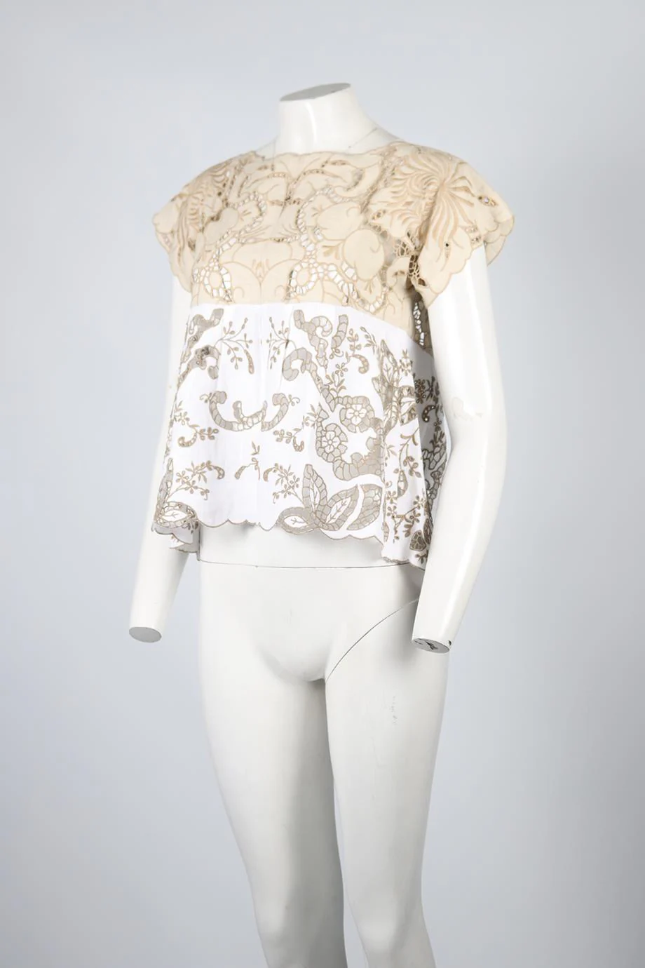 CHLOÉ COTTON BLEND TOP FR 36 UK 8 - Image 3