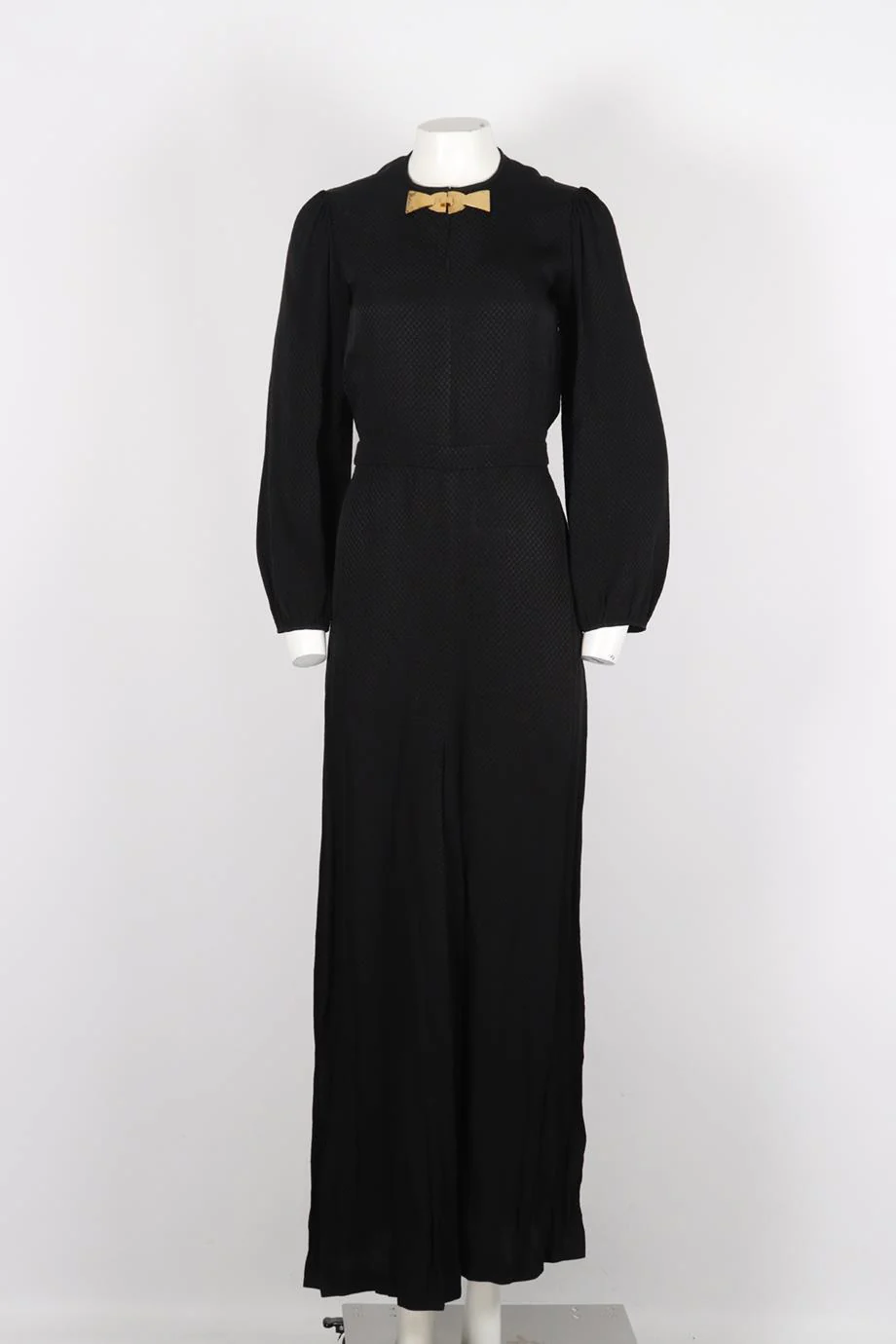 CHLOÉ EMBELLISHED SATIN MAXI DRESS FR 34 UK 6 - Image 2