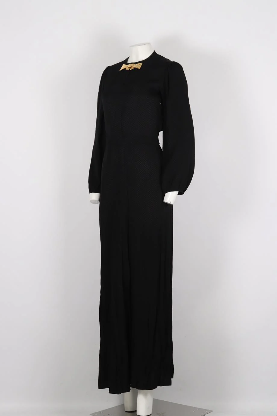 CHLOÉ EMBELLISHED SATIN MAXI DRESS FR 34 UK 6 - Image 3