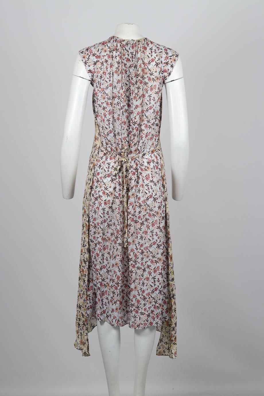 CHLOÉ FLORAL PRINT CREPE MAXI DRESS FR 36 UK 8 - Image 4