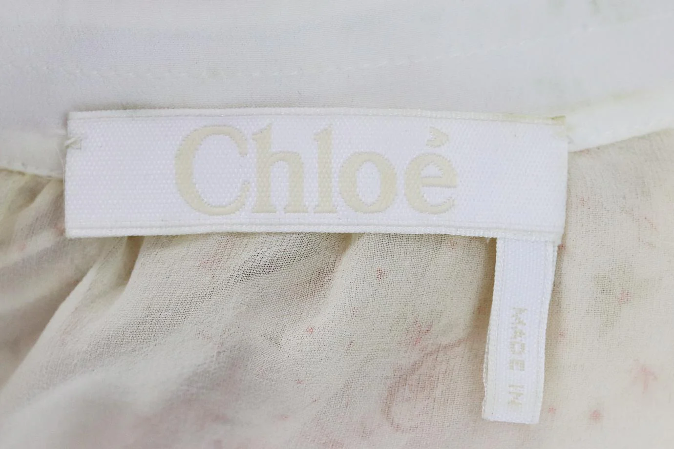 CHLOÉ FLORAL PRINT SILK MIDI DRESS FR 34 UK 6 - Image 5