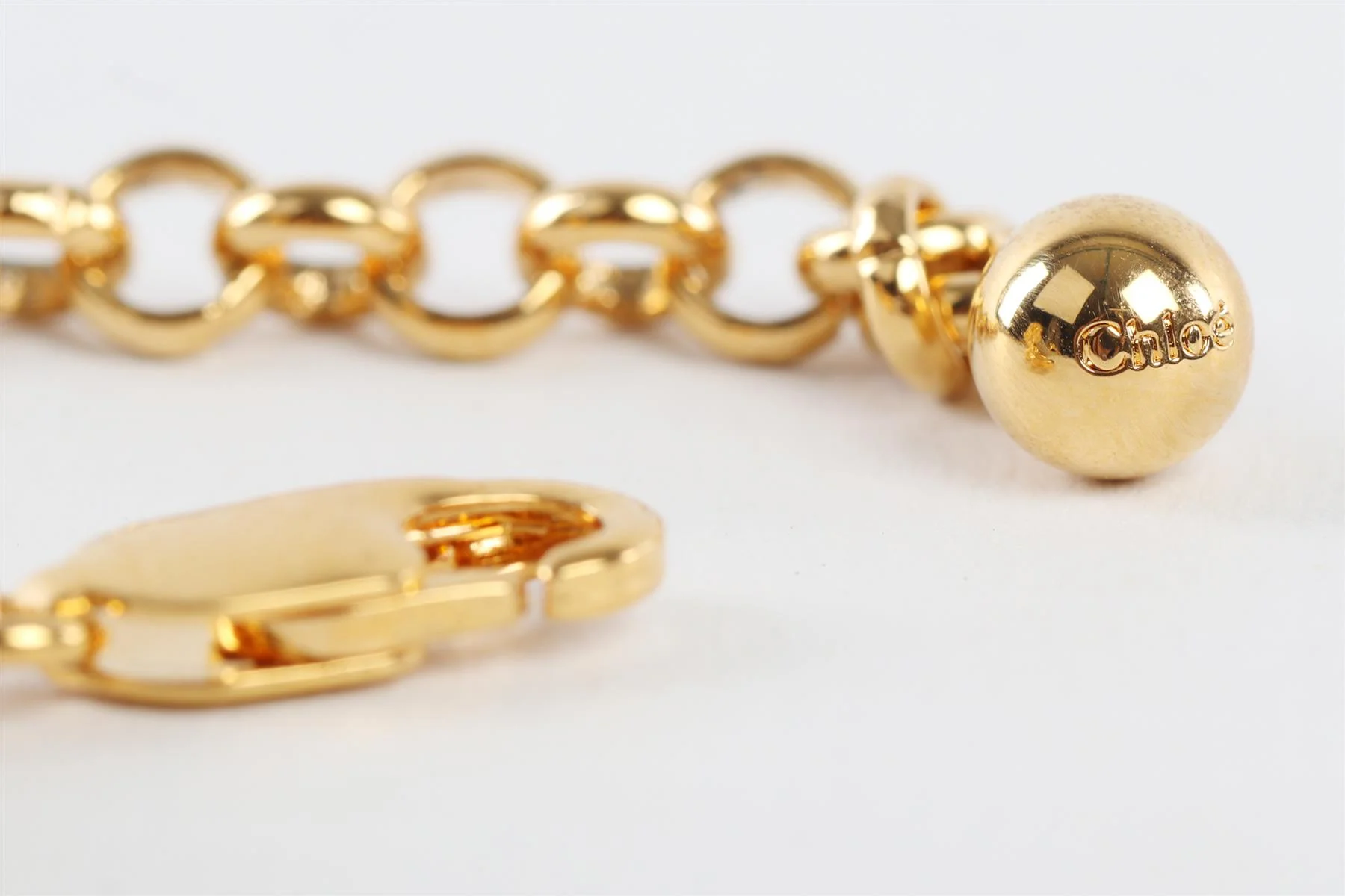 CHLOÉ GOLD DARIA CRYSTAL WAIST BELT - Image 5