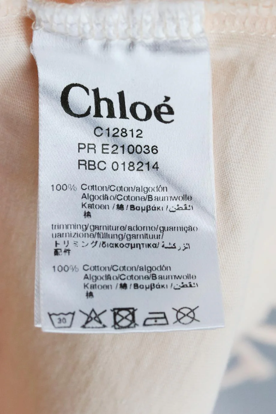 CHLOÉ KIDS GIRLS COTTON DRESS 8 YEARS - Image 5