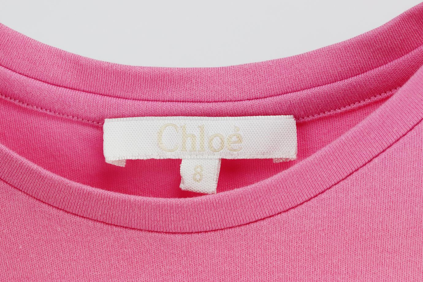 CHLOÉ KIDS GIRLS COTTON DRESS 8 YEARS - Image 4