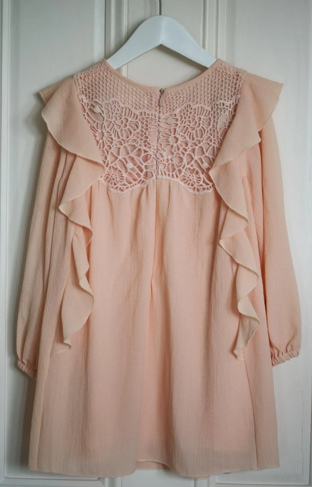 CHLOÉ KIDS GIRLS CROCHET CREPE DRESS 5 YEARS - Image 3