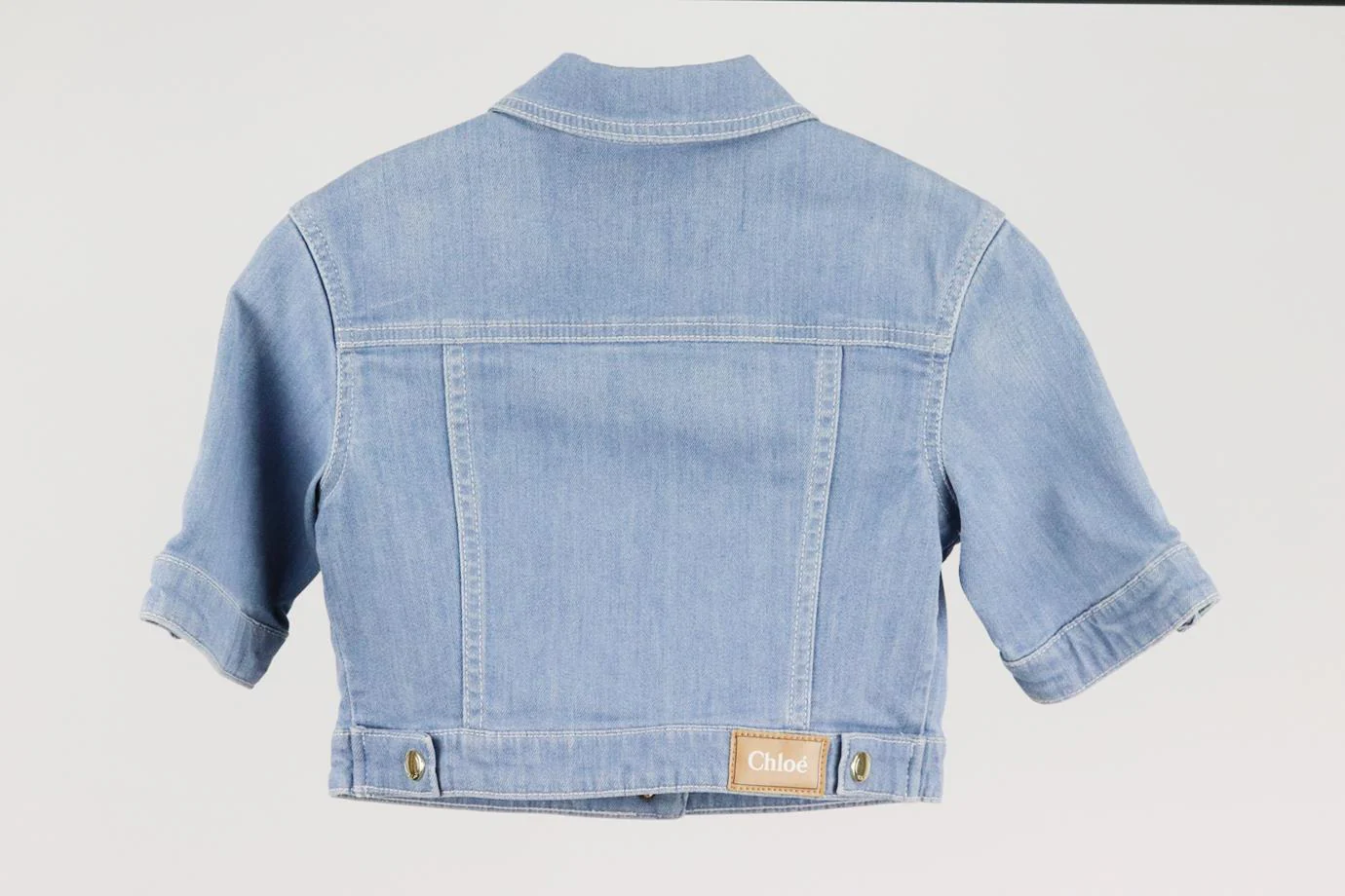 CHLOÉ KIDS GIRLS DENIM JACKET 8 YEARS - Image 3