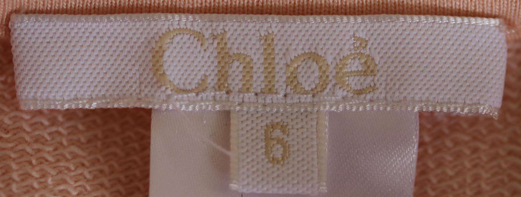 CHLOÉ KIDS GIRLS LOGO PRINT COTTON SWEATSHIRT 6 YEARS - Image 3