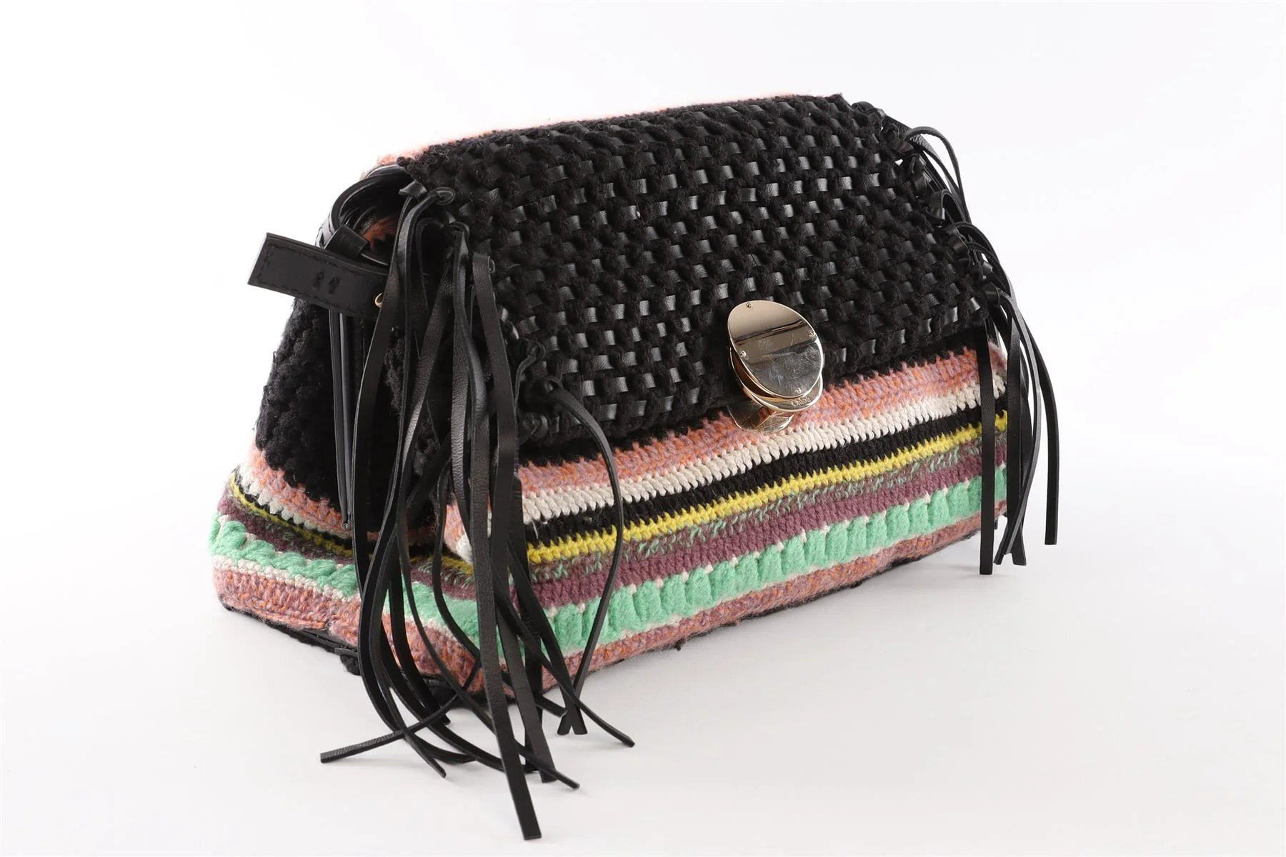 CHLOÉ MULTI PENELOPE SMALL KNIT SHOULDER BAG - Image 3