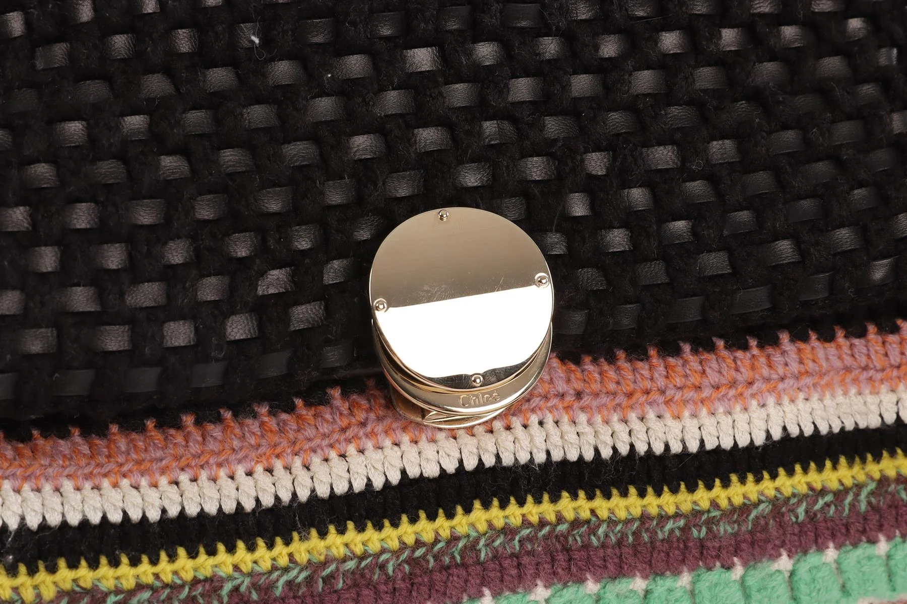 CHLOÉ MULTI PENELOPE SMALL KNIT SHOULDER BAG - Image 7