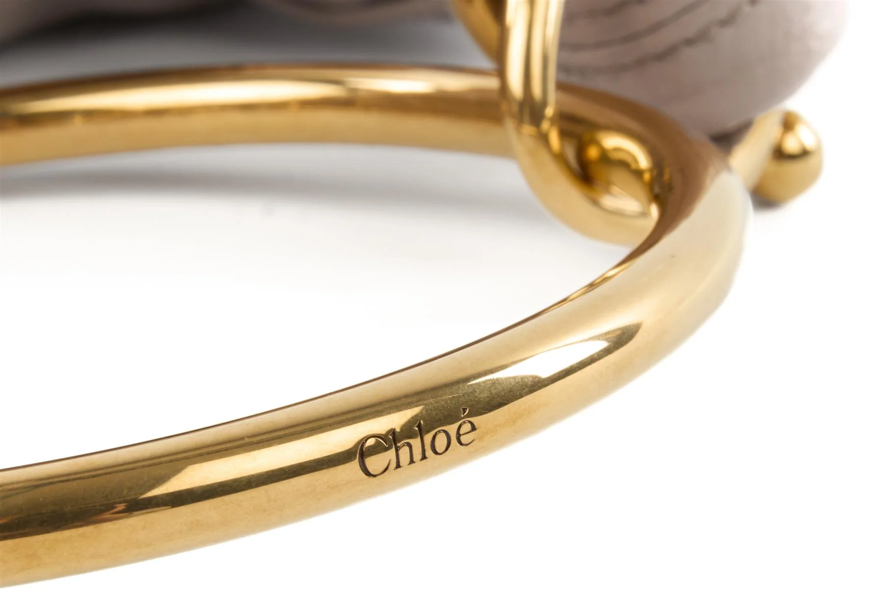 CHLOÉ NUDE BRACELET LEATHER SHOULDER BAG - Image 9
