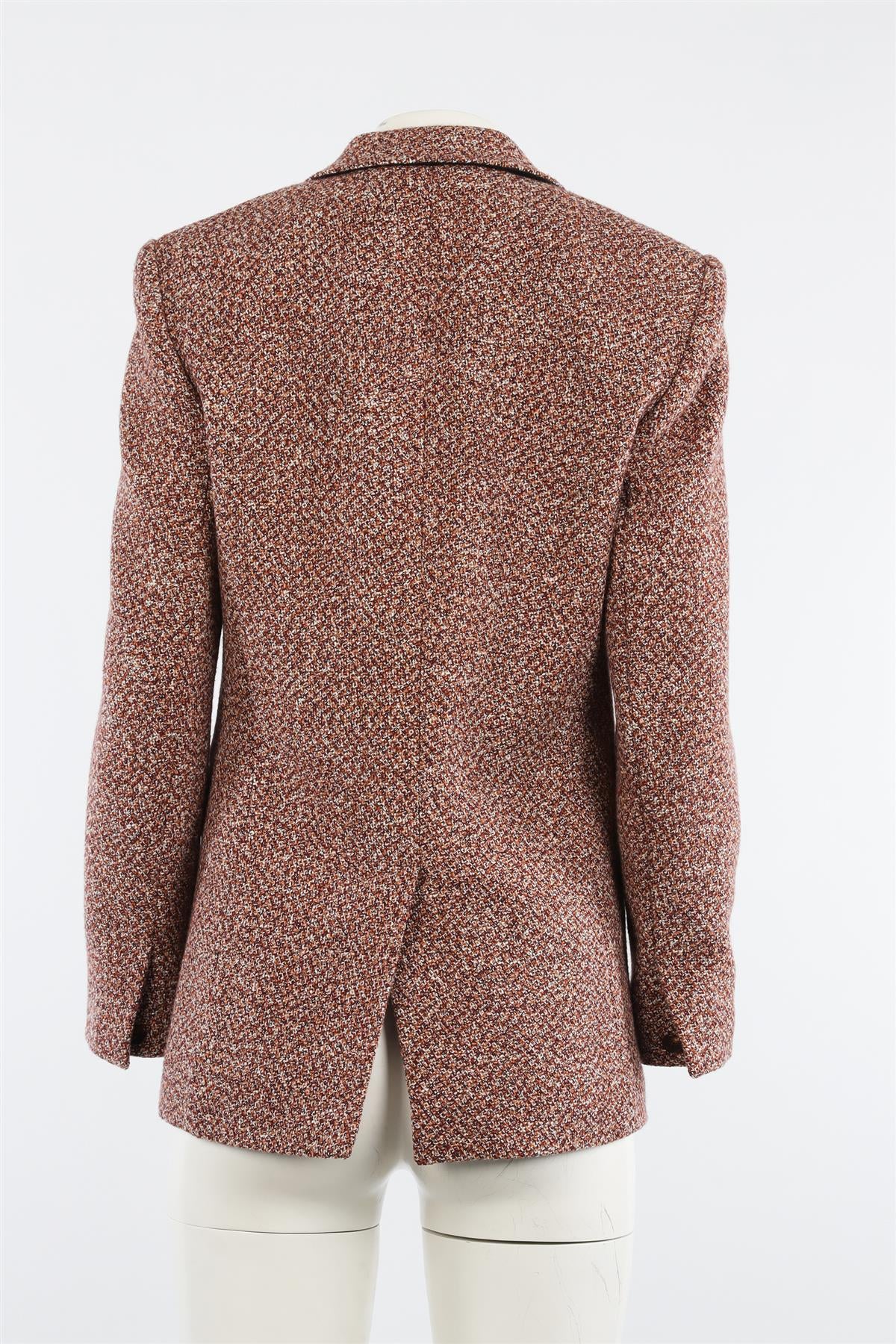 CHLOÉ RED WOOL BLAZER SHIRT FR 38 UK 10 - Image 4