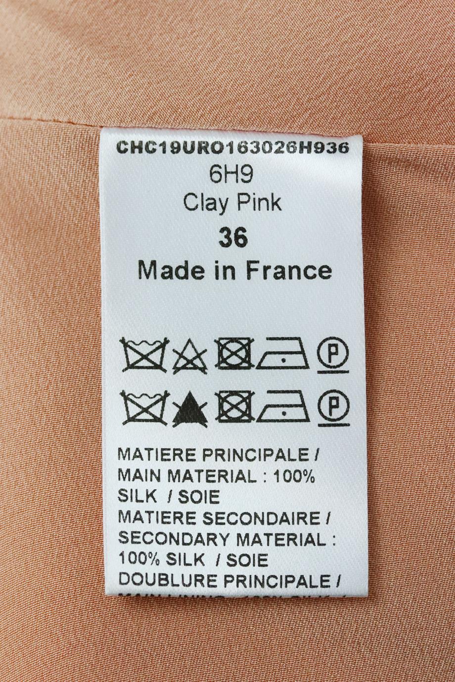 CHLOÉ RUFFLED SILK JACQUARD MAXI DRESS FR 36 UK 8 - Image 6