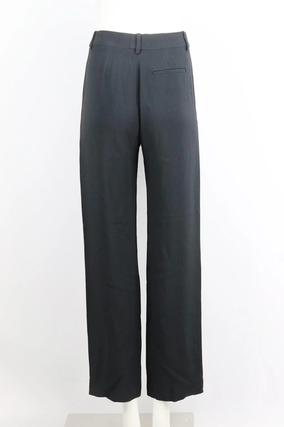 CHLOÉ STRIPED CREPE STRAIGHT LEG PANTS FR 36 UK 8 - Image 4