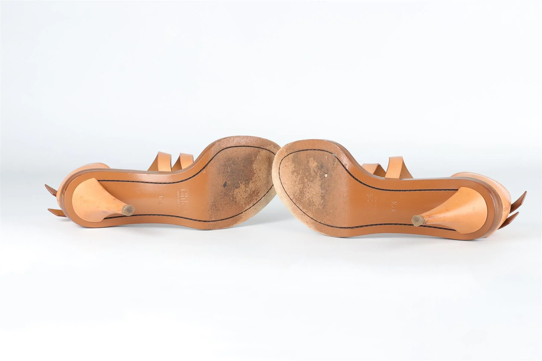 CHLOÉ TAN LEATHER SANDALS EU 38 UK 5 US 8 - Image 6