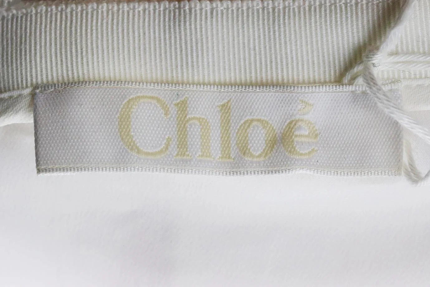 CHLOÉ TULLE AND LINEN BLEND MINI SKIRT FR 34 UK 6 - Image 5