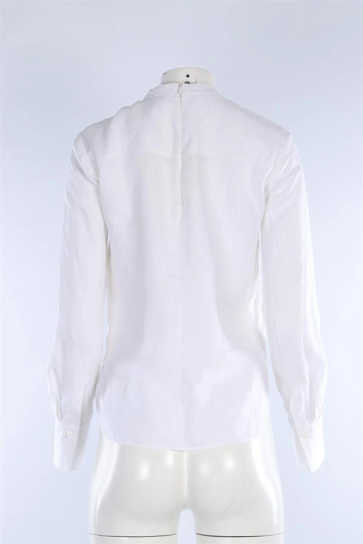CHLOÉ WHITE LINEN TOP FR 36 UK 8 - Image 4