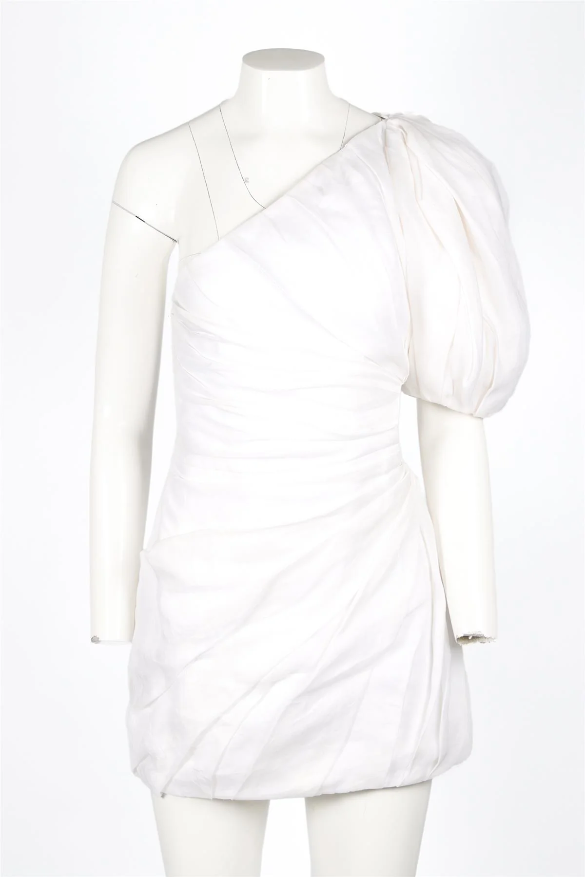 CHLOÉ WHITE RAMIE MINI DRESS FR 36 UK 8 - Image 3