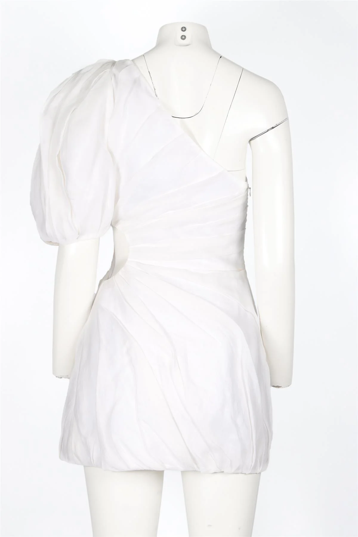 CHLOÉ WHITE RAMIE MINI DRESS FR 36 UK 8 - Image 5
