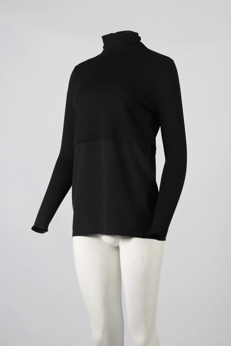 CHLOE WOOL AND SILK BLEND SWEATER SMALL - Image 3