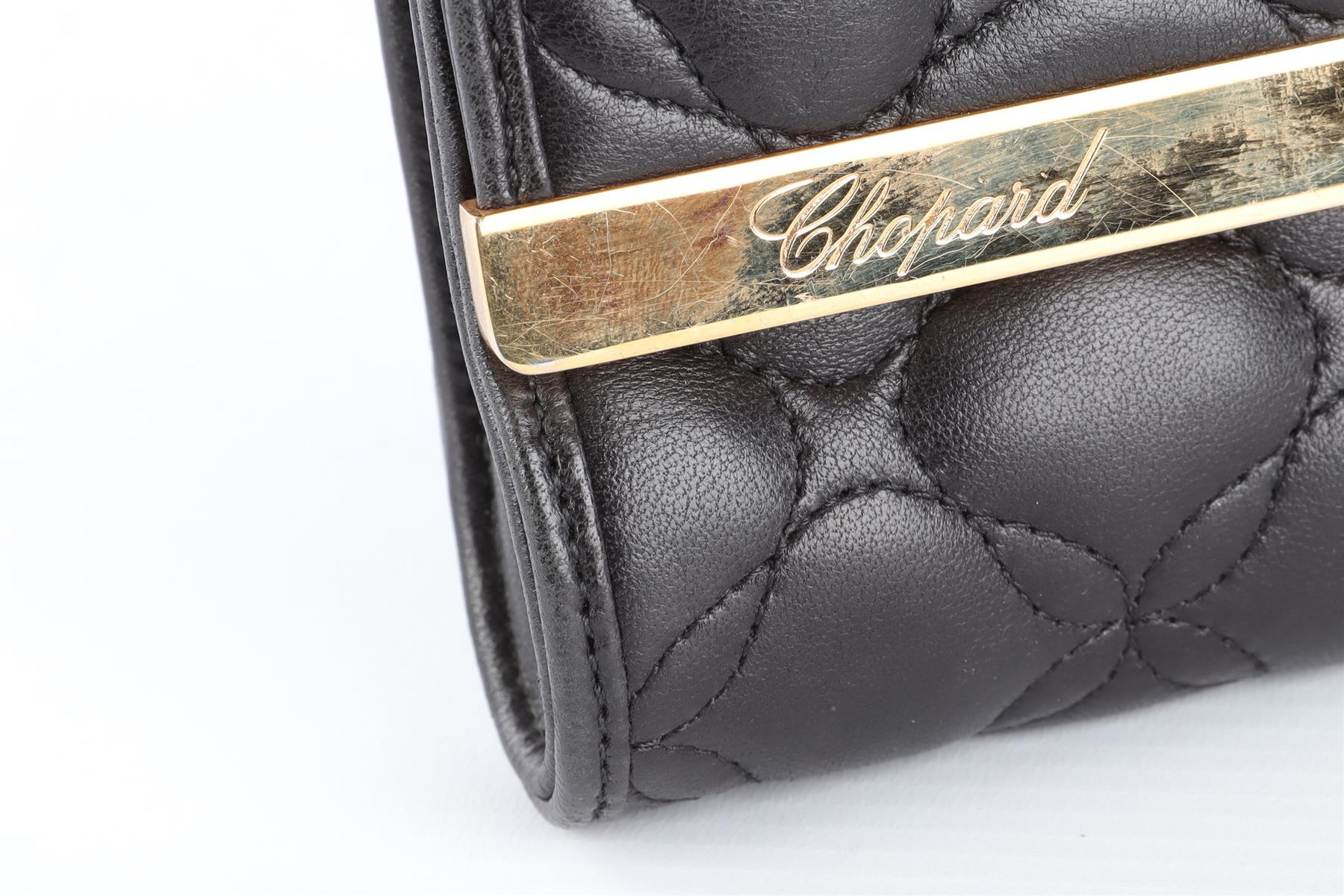 CHOPARD BLACK LEATHER CLUTCH - Image 8