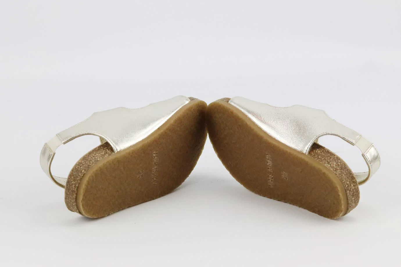 CHRISTIAN DIOR BABY GIRLS METALLIC LEATHER SANDALS EU 22 UK 5 - Image 5
