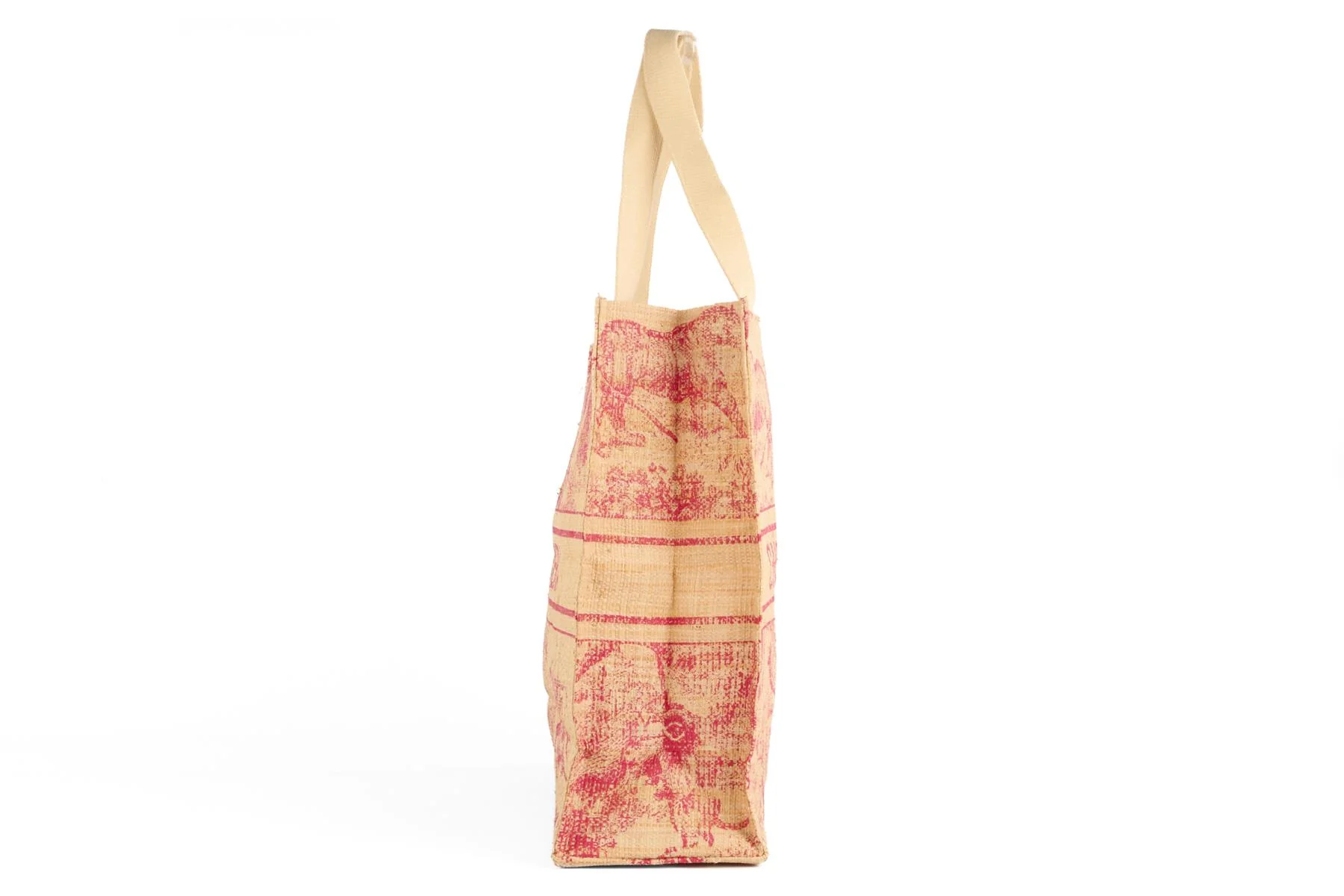CHRISTIAN DIOR BEIGE DIORIVIERA RAFFIA TOTE BAG - Image 4