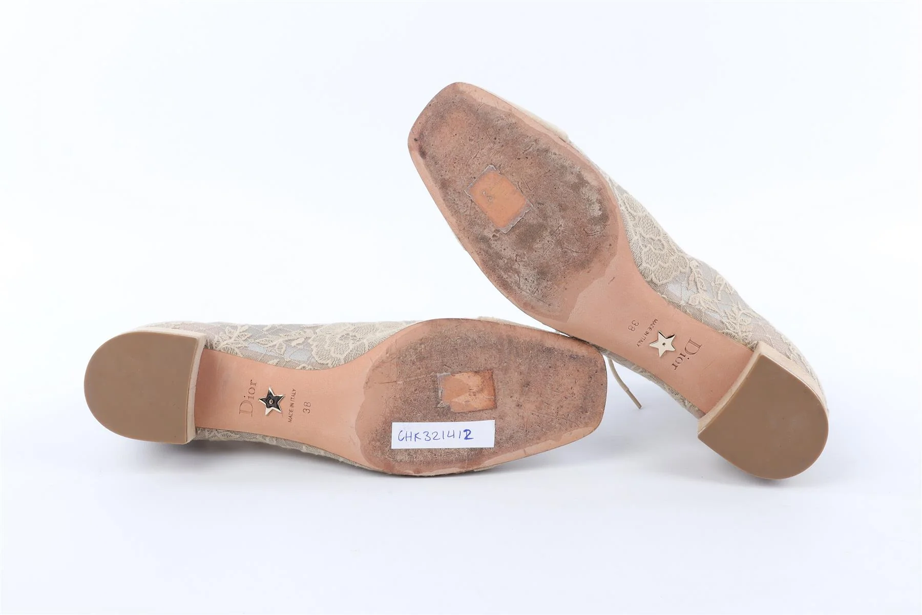 CHRISTIAN DIOR BEIGE NAUGHTILY-D SUEDE ANKLE BOOTS EU 38 UK 5 US 8 - Image 7