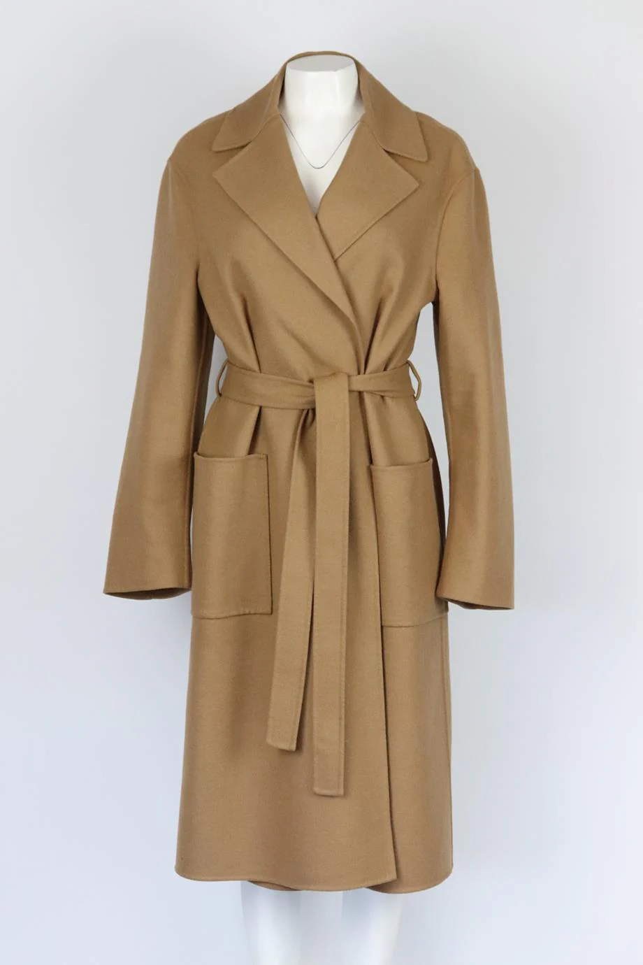 CHRISTIAN DIOR BELTED WOOL BLEND COAT FR 44 UK 16 - Image 2