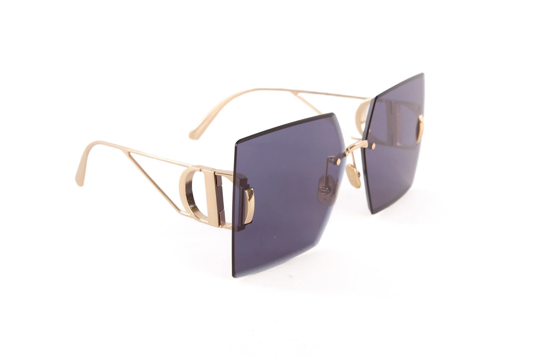 CHRISTIAN DIOR BLACK 30MONTAIGNE SQUARE FRAME SUNGLASSES - Image 2