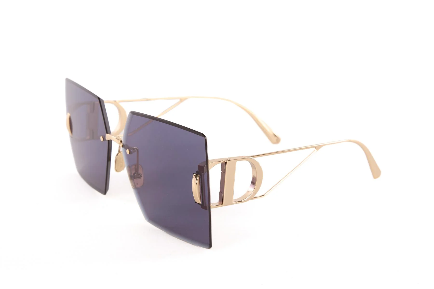 CHRISTIAN DIOR BLACK 30MONTAIGNE SQUARE FRAME SUNGLASSES - Image 4