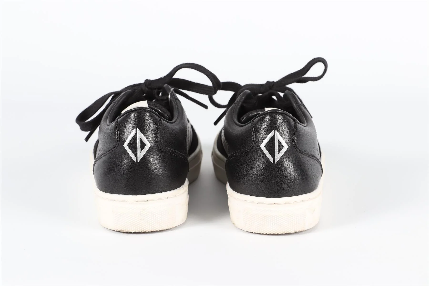 CHRISTIAN DIOR BLACK AND WHITE KIDS BOYS LEATHER SNEAKERS EU 31 UK 12.5 US 13.5 - Image 4
