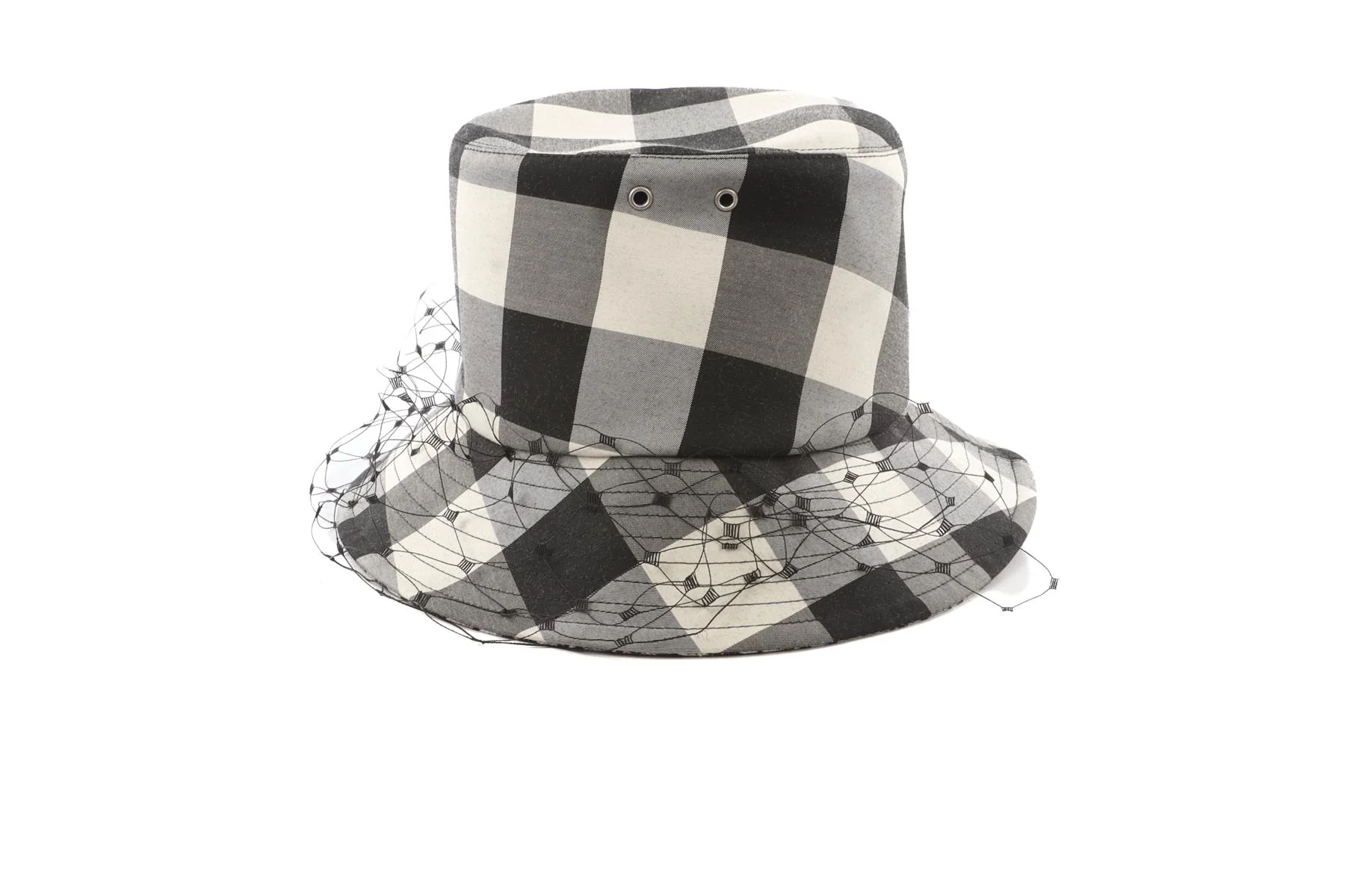 CHRISTIAN DIOR BLACK COTTON BUCKET HAT 57CM - Image 4