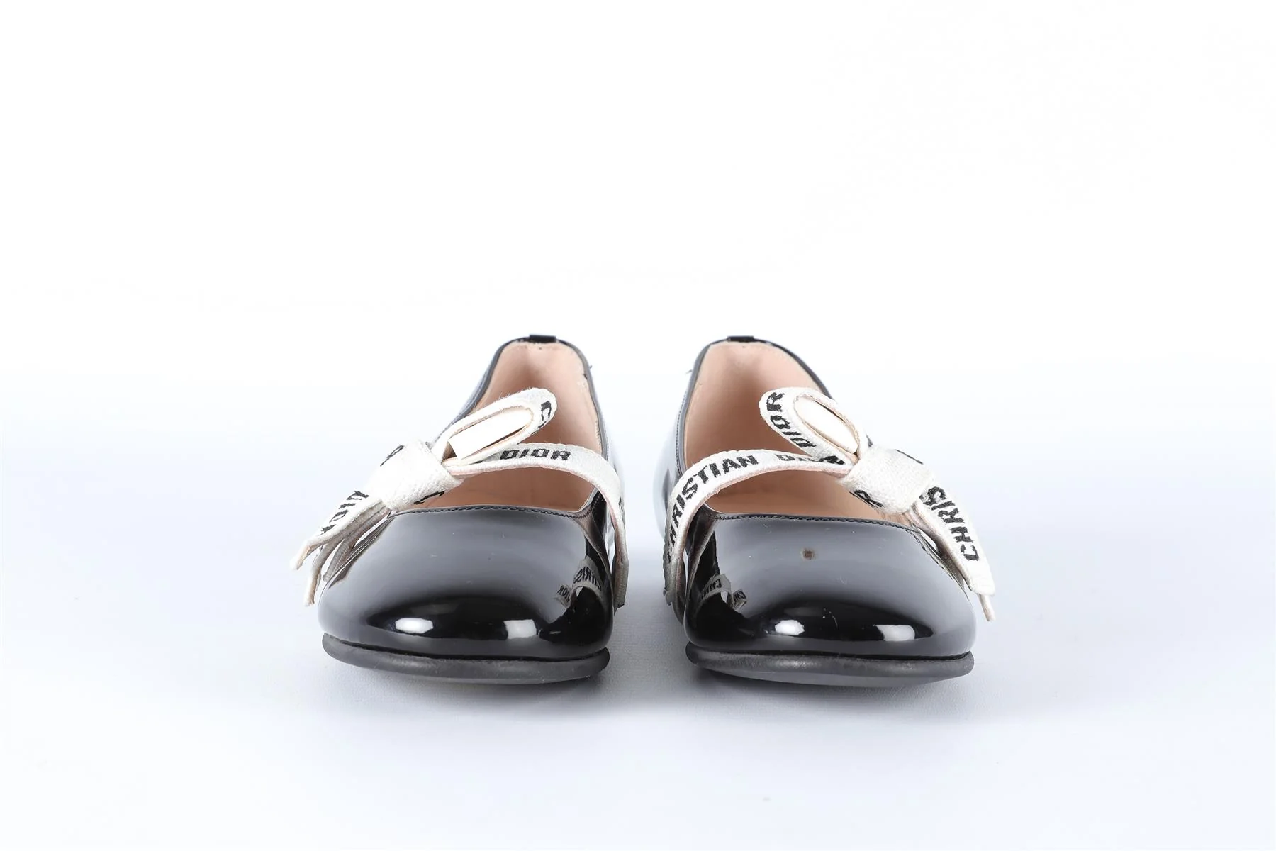 CHRISTIAN DIOR BLACK KIDS GIRLS BALLET FLATS EU 28 UK 10 US 11 - Image 3