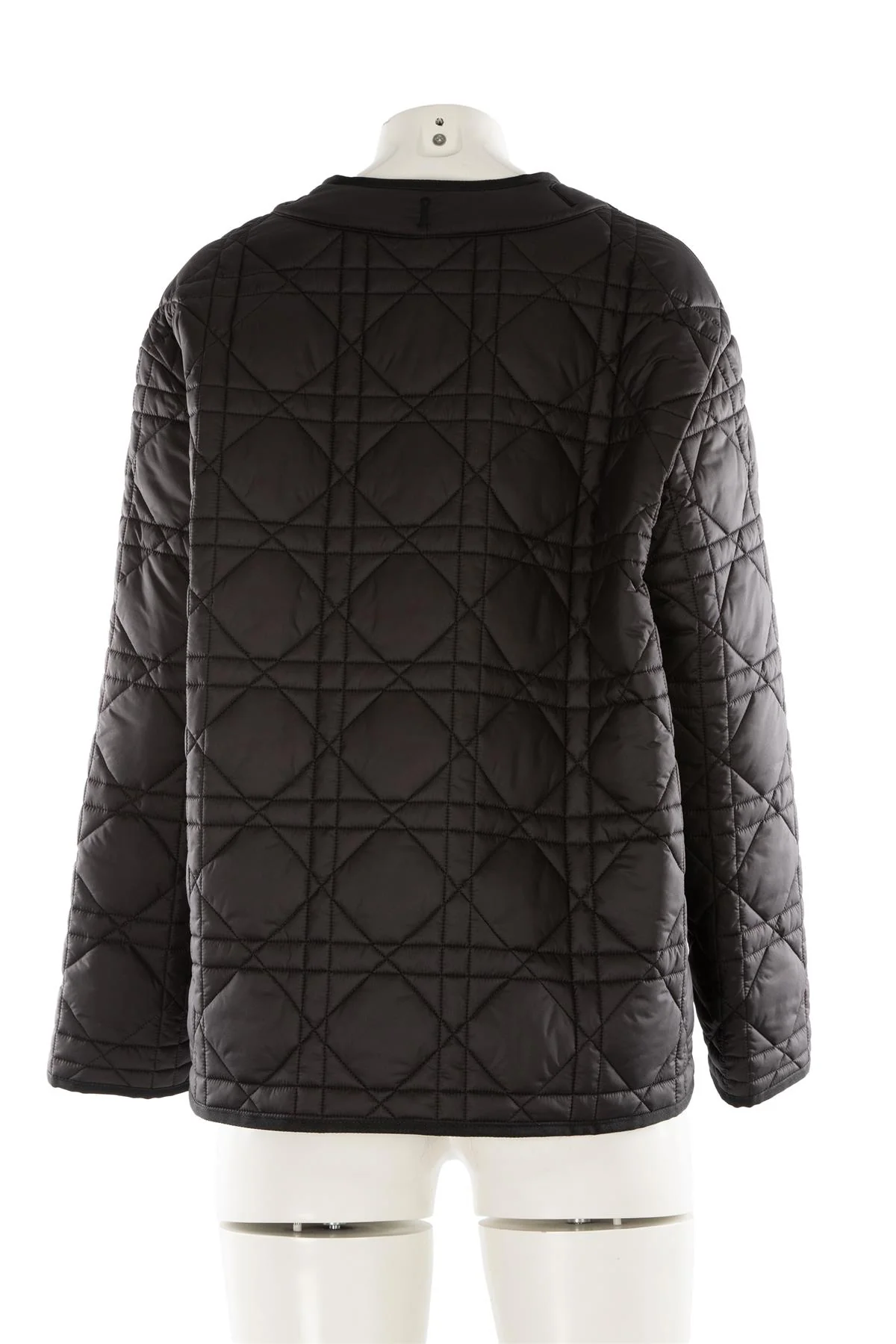 CHRISTIAN DIOR BLACK MACROCANNAGE NYLON JACKET FR 36 UK 8 - Image 4