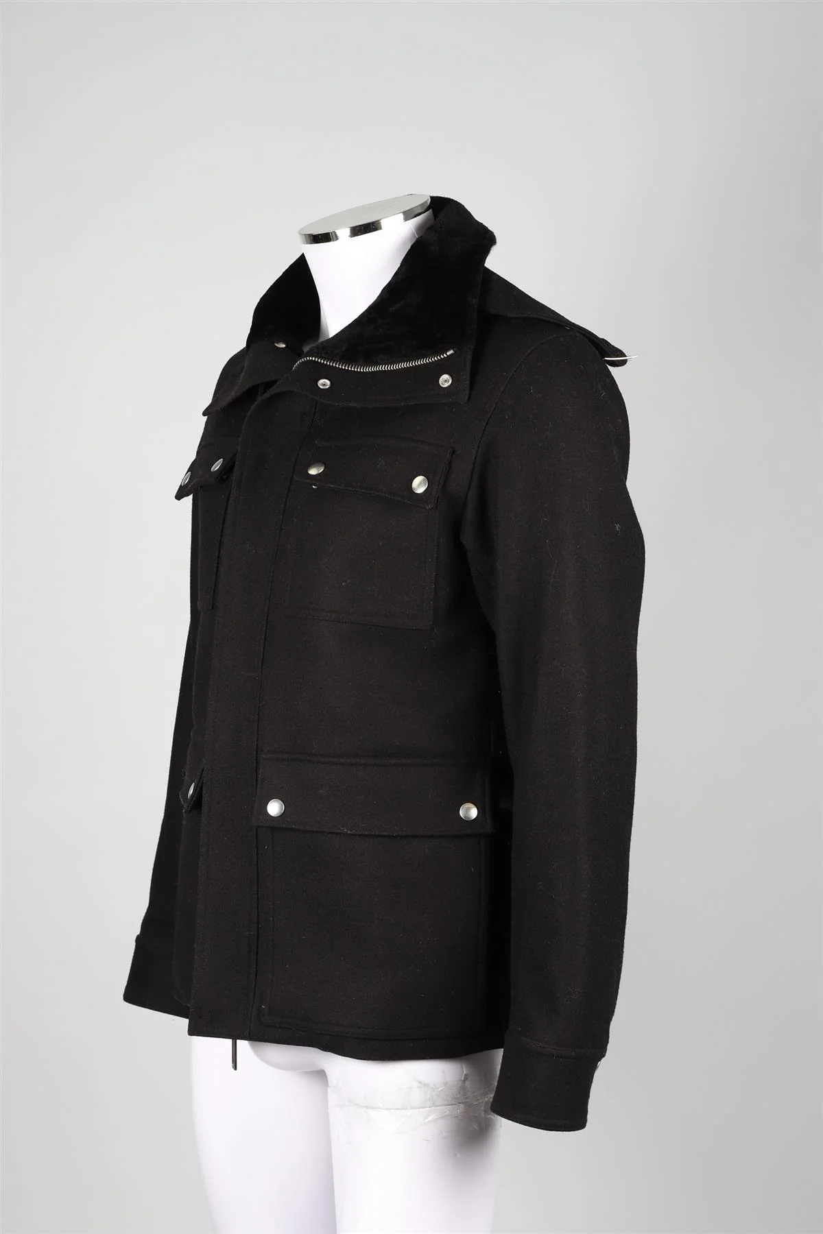 CHRISTIAN DIOR BLACK MEN'S WOOL BLEND JACKET IT 48 UK 38 - Image 3